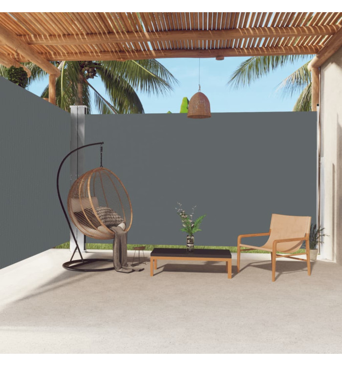 Auvent latéral rétractable Anthracite 220x600 cm | Mobilier & Déco