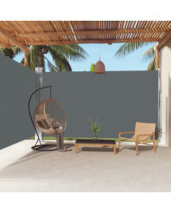 Auvent latéral rétractable Anthracite 220x600 cm | Mobilier & Déco