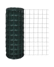 Clôture euro Acier 25 x 1,0 m Vert | Mobilier & Déco