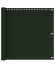 Écran de balcon Vert foncé 90x600 cm PEHD | Mobilier & Déco