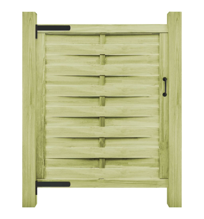 Portillon Bois de pin imprégné 100x125 cm Vert | Mobilier & Déco