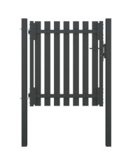 Portail de clôture de jardin Acier 1x1,25 m Anthracite | Mobilier & Déco