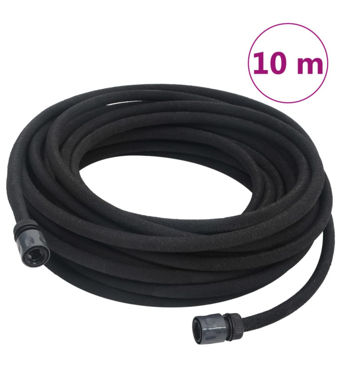 Tuyau d'arrosage de jardin noir 0,6" 10 m caoutchouc | Mobilier & Déco