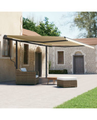 Jeu de poteaux d'auvent anthracite 600x245 cm fer | Mobilier & Déco