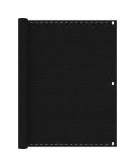 Écran de balcon Noir 120x300 cm PEHD | Mobilier & Déco