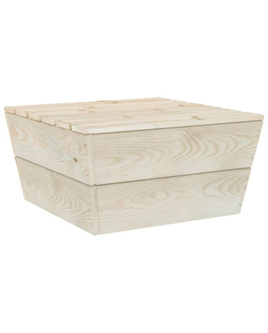 Table de jardin 60x60x30 cm Bois d'épicéa imprégné | Mobilier & Déco