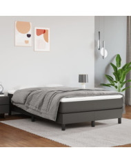 Matelas de lit à ressorts ensachés Gris 120x200x20cm Similicuir | Mobilier & Déco