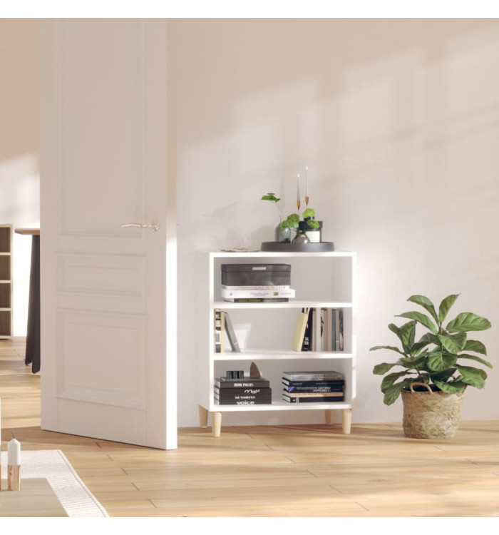 Buffet blanc 57x35x70 cm bois d’ingénierie | Mobilier & Déco