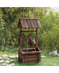 Puits à souhait avec pompe 57x50x112 cm bois de sapin massif | Mobilier & Déco