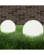 Lampe à LED sous forme de boule 2 pcs Sphérique 20 cm PMMA | Mobilier & Déco