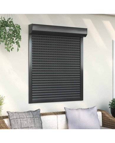Volet roulant aluminium 100x130 cm anthracite | Mobilier & Déco