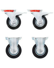 Roulettes 4 pcs 100 mm | Mobilier & Déco