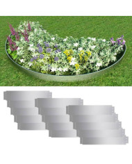 Clôture de pelouse 15 pcs Acier galvanisé 100x20 cm | Mobilier & Déco