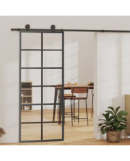 Porte coulissante et quincaillerie Verre ESG/Aluminium 76x205cm | Mobilier & Déco