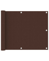 Écran de balcon Marron 75x400 cm Tissu Oxford | Mobilier & Déco