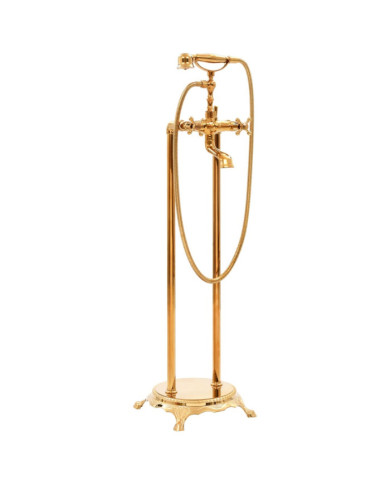 Robinet de baignoire sur pied Acier inoxydable 99,5 cm Doré | Mobilier & Déco
