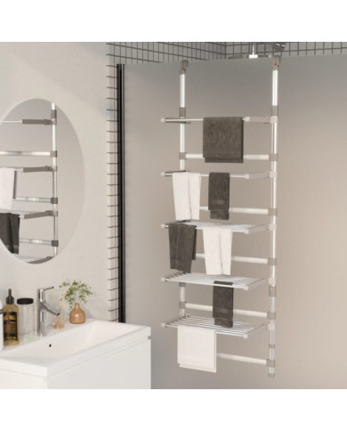 Séchoir à linge suspendu à 5 niveaux Aluminium | Mobilier & Déco