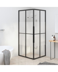 Cabine de douche ESG semi-dépoli 80x70x180 cm Noir | Mobilier & Déco