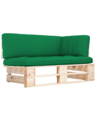 Canapé d'angle palette de jardin bois de pin imprégné | Mobilier & Déco