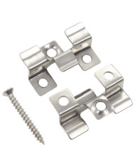 Clip de fixation de terrasse 100pcs et 200 vis Acier inoxydable | Mobilier & Déco