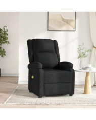 Fauteuil électrique de massage Noir Tissu | Mobilier & Déco
