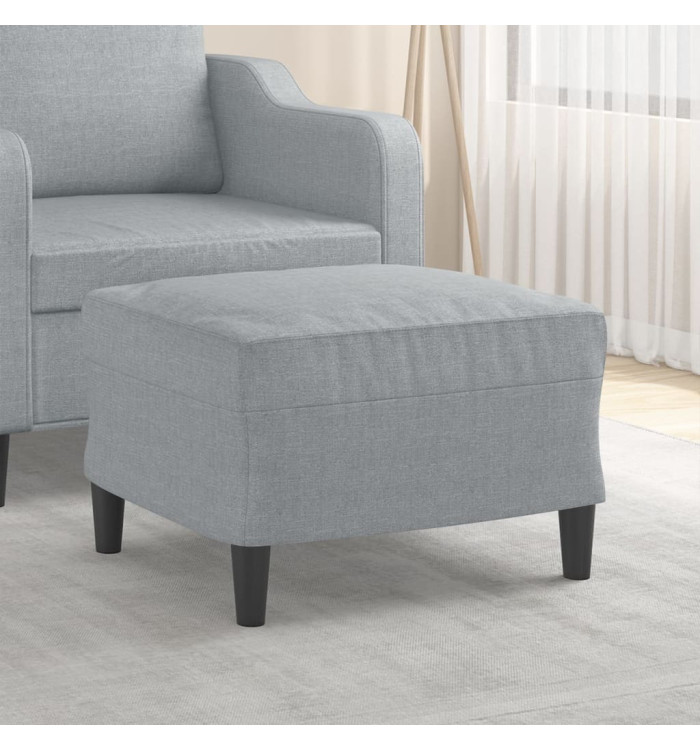Repose-pied Gris clair 60x50x41 cm Tissu | Mobilier & Déco