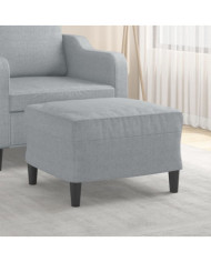 Repose-pied Gris clair 60x50x41 cm Tissu | Mobilier & Déco