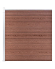 Clôture de jardin WPC 175x186 cm Marron | Mobilier & Déco