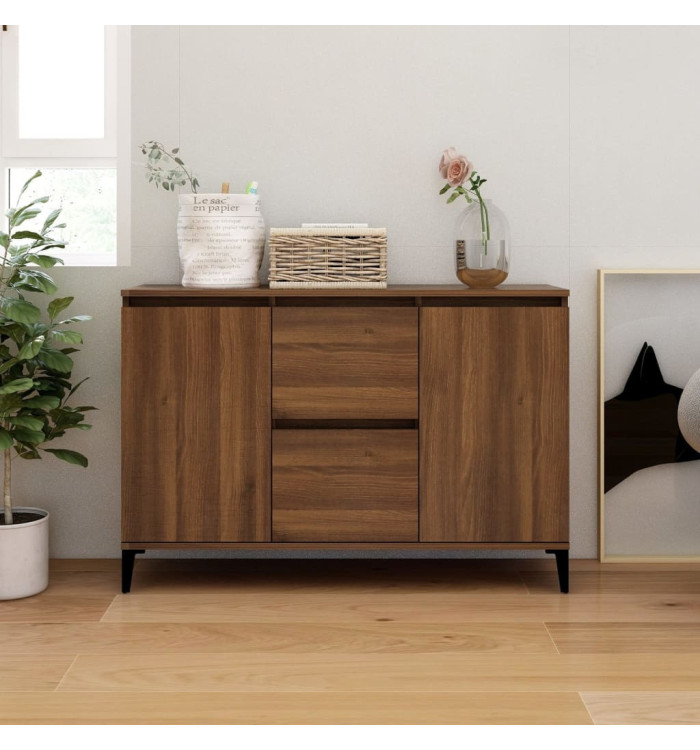 Buffet Chêne marron 104x35x70 cm Bois d'ingénierie | Mobilier & Déco
