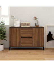 Buffet Chêne marron 104x35x70 cm Bois d'ingénierie | Mobilier & Déco