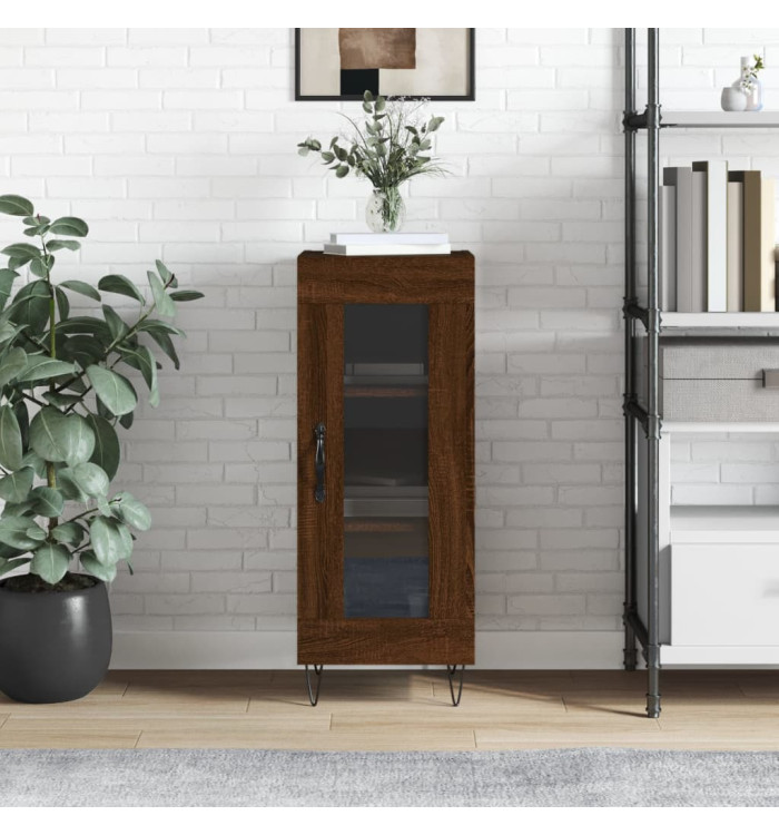 Buffet Chêne marron 34,5x34x90 cm Bois d'ingénierie | Mobilier & Déco