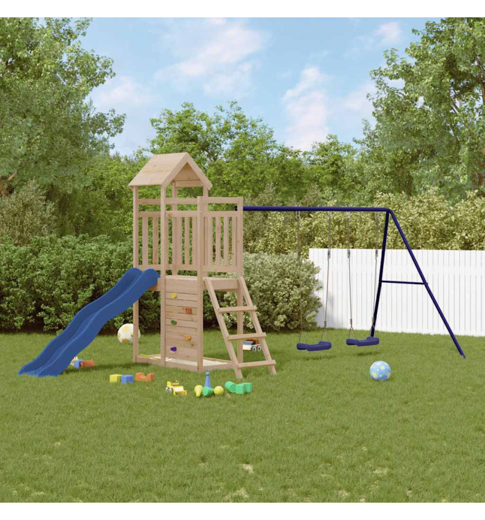 Aire de jeux d'extérieur bois de pin massif | Mobilier & Déco