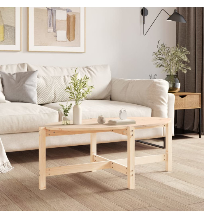Table basse 118x63x45 cm Bois massif de pin | Mobilier & Déco