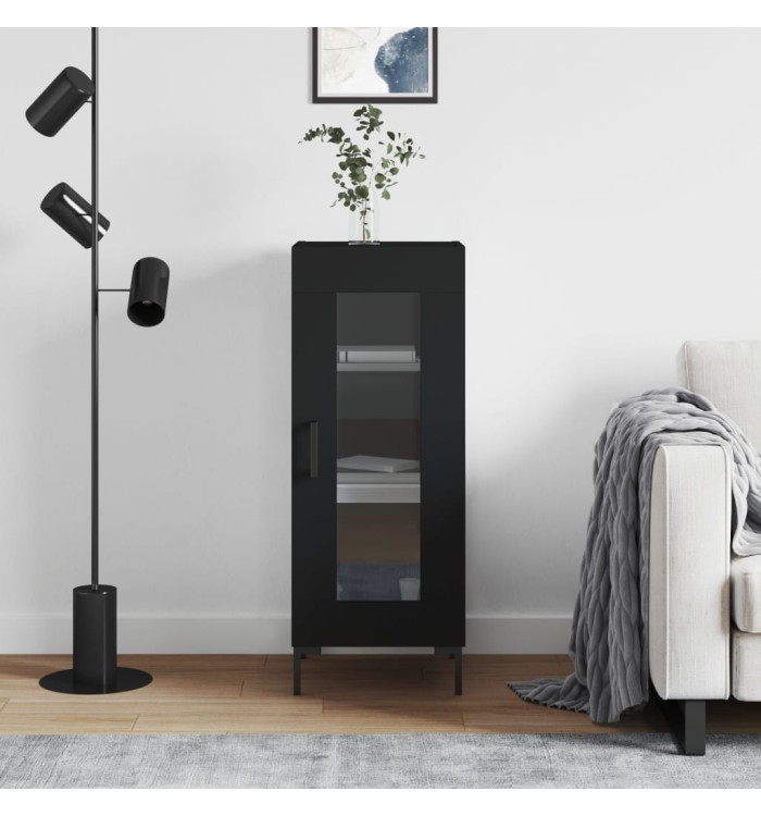 Buffet Noir 34,5x34x90 cm Bois d'ingénierie | Mobilier & Déco
