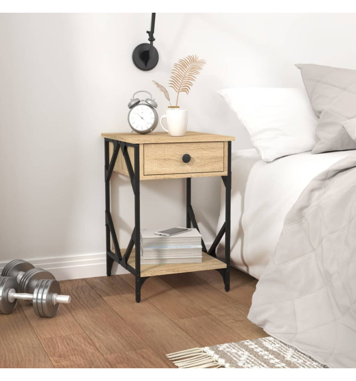 Tables de chevet 2pcs chêne sonoma 40x42x60cm bois d'ingénierie | Mobilier & Déco