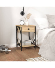 Tables de chevet 2pcs chêne sonoma 40x42x60cm bois d'ingénierie | Mobilier & Déco