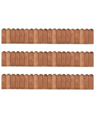 Rouleaux de bordure 3 pcs 120 cm bois de pin imprégné | Mobilier & Déco