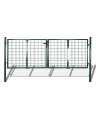 Portail de clôture Acier 306x175 cm Vert | Mobilier & Déco