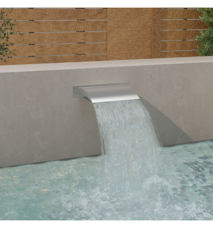 Fontaine de piscine argenté 45x26x13 cm acier inoxydable | Mobilier & Déco