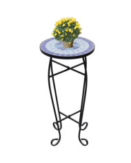 Table d'appoint Mosaïque Bleu et blanc | Mobilier & Déco