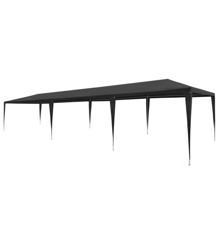 Tente de réception 3x9 m PE Anthracite | Mobilier & Déco
