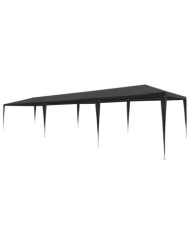 Tente de réception 3x9 m PE Anthracite | Mobilier & Déco