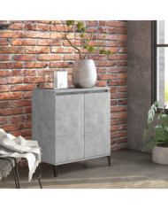 Buffet gris béton 60x35x70 cm bois d'ingénierie | Mobilier & Déco