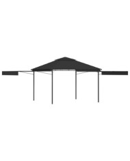 Belvédère et double toits étentus 3x3x2,75 m Anthracite 180g/m² | Mobilier & Déco