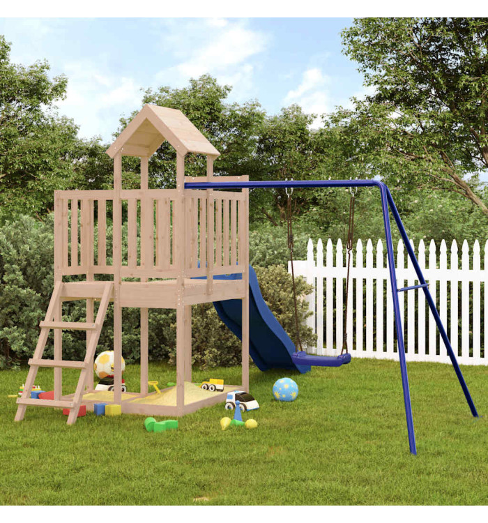 Aire de jeux d'extérieur bois de pin massif | Mobilier & Déco