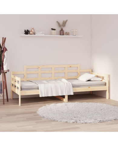 Lit de jour sans matelas bois de pin massif 90x200 cm | Mobilier & Déco
