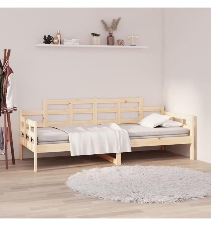 Lit de jour sans matelas bois de pin massif 90x200 cm | Mobilier & Déco