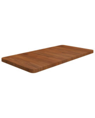 Comptoir de salle de bain Marron foncé 80x40x2,5 cm Bois traité | Mobilier & Déco