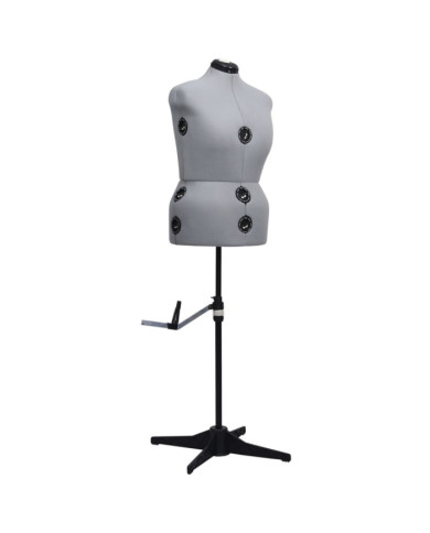Mannequin de robe ajustable pour femme Gris L Taille 44-50 | Mobilier & Déco