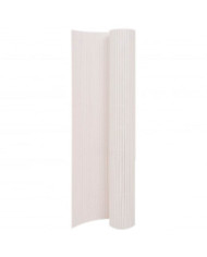 Clôture de jardin double face 90x400 cm Blanc | Mobilier & Déco